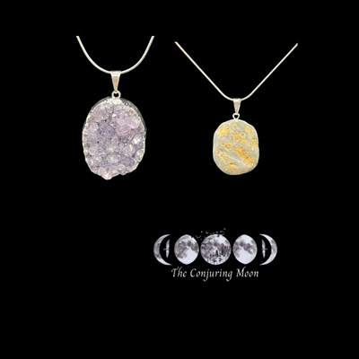 Amethyst Druzy Pendant 20" chain