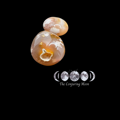 Palm Stone - Flower Agate