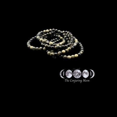 Gold Obsidian 6 mm Bracelet **LOW STOCK**