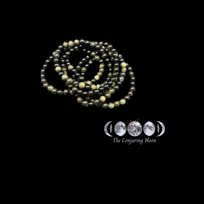 Gold Obsidian 8MM Bracelet **LOW STOCK**