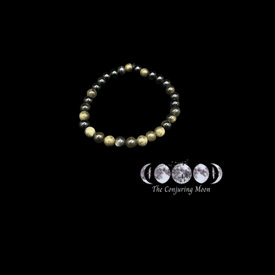 Gold Obsidian 8MM Bracelet **LOW STOCK**