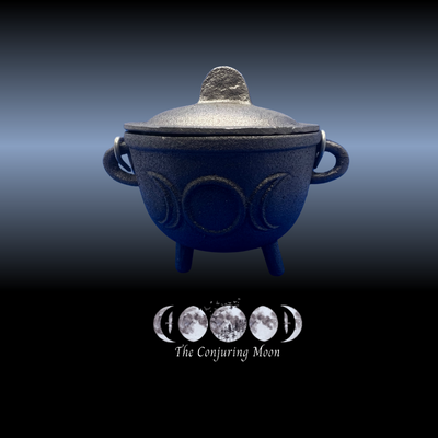 Triple Moon Cast Iron Cauldron 4.5 in **SOLD OUT**